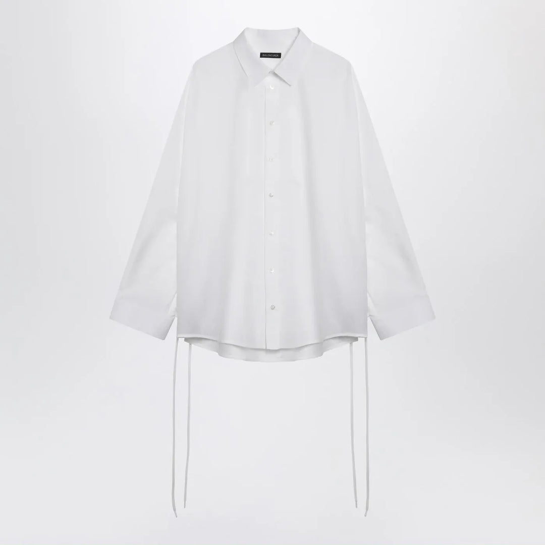 Balenciaga - White cotton shirt with lace-up details Brand Shirt 34  FR