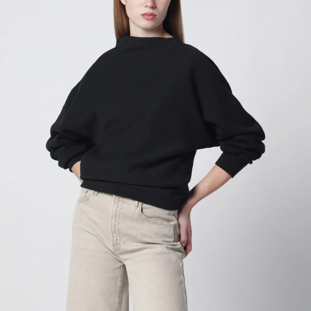 6397 - Black draped sweatshirt Brand Shirts & Tops XS