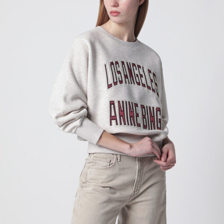 Shirts &amp; Tops ANINE BING - Harry Shrunken La beige mélange sweatshirt Brand