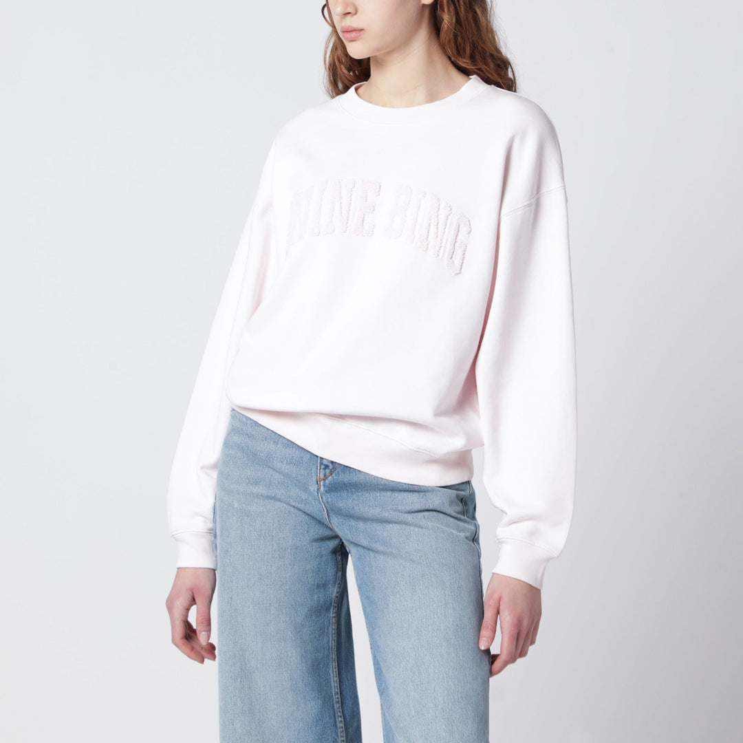 Shirts &amp; Tops ANINE BING - Spencer Pink Mélange Cotton Sweatshirt Brand