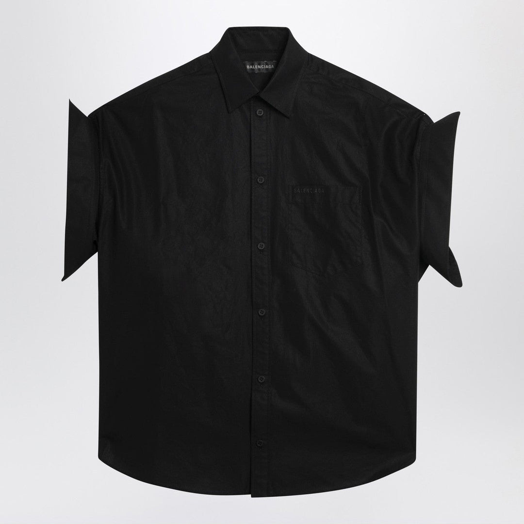 Shirts & Tops Balenciaga - Black shirt with turn-up sleeves Brand