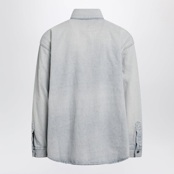 Balenciaga - Light blue cotton denim shirt Brand Shirts &amp; Tops