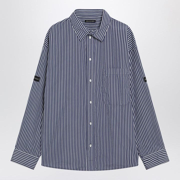 Shirts &amp; Tops Balenciaga - Oversize navy blue and white striped shirt Brand