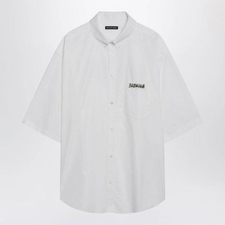 Shirts &amp; Tops Balenciaga - White Masking Tape shirt Brand