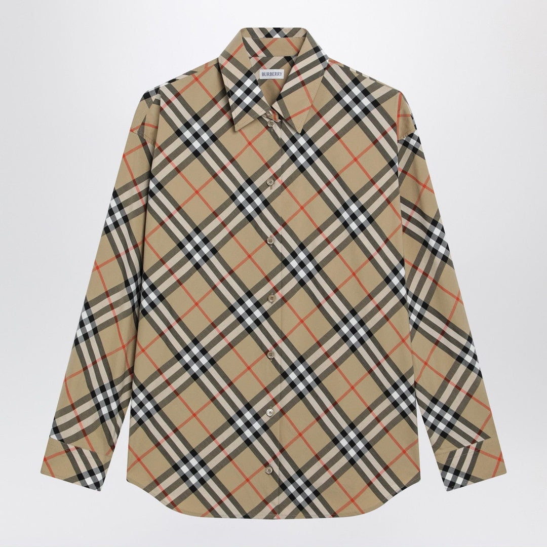 Shirts &amp; Tops Burberry - Beige shirt with Check pattern Brand