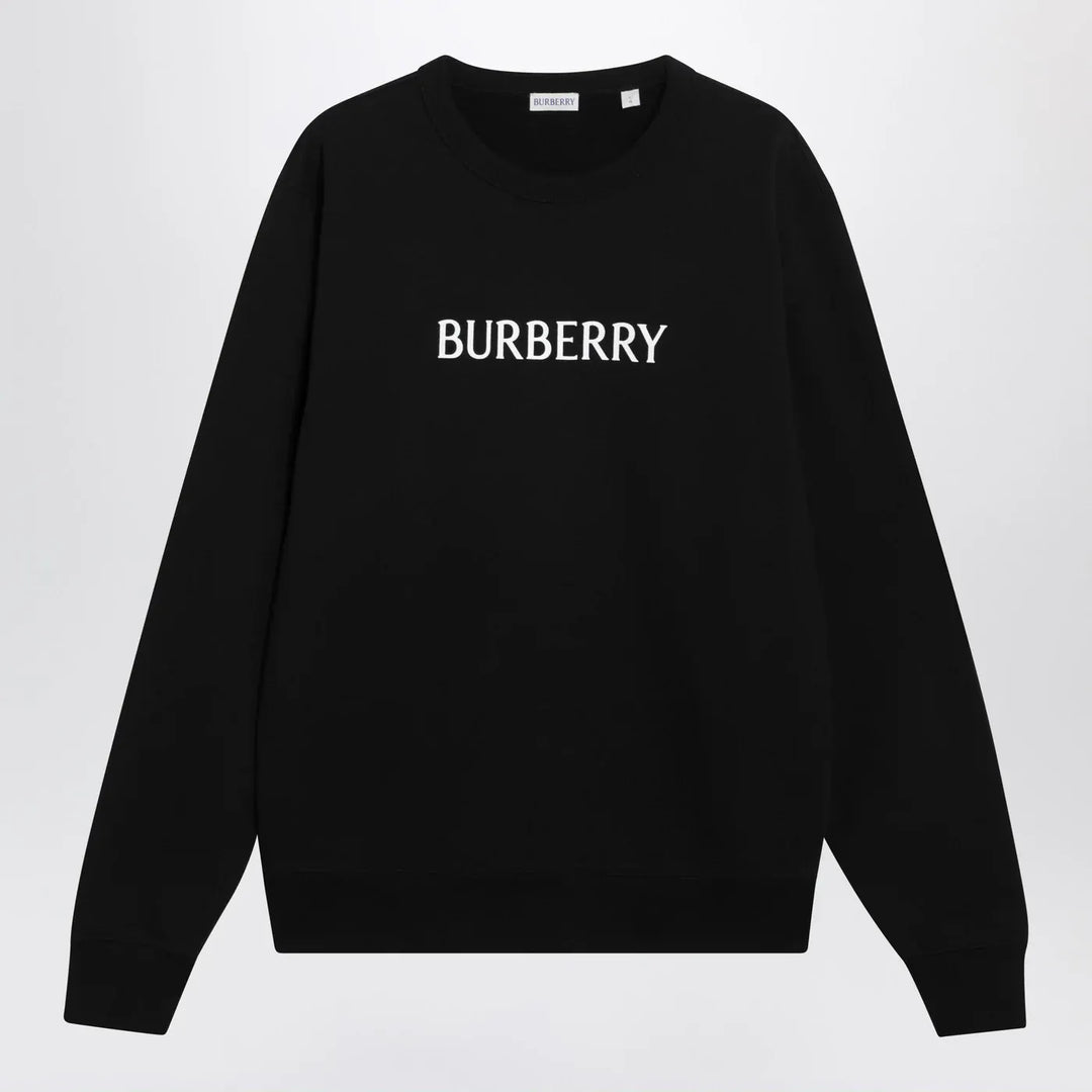 Burberry - Black slim cotton terry-effect sweatshirt Brand Shirts &amp; Tops S
