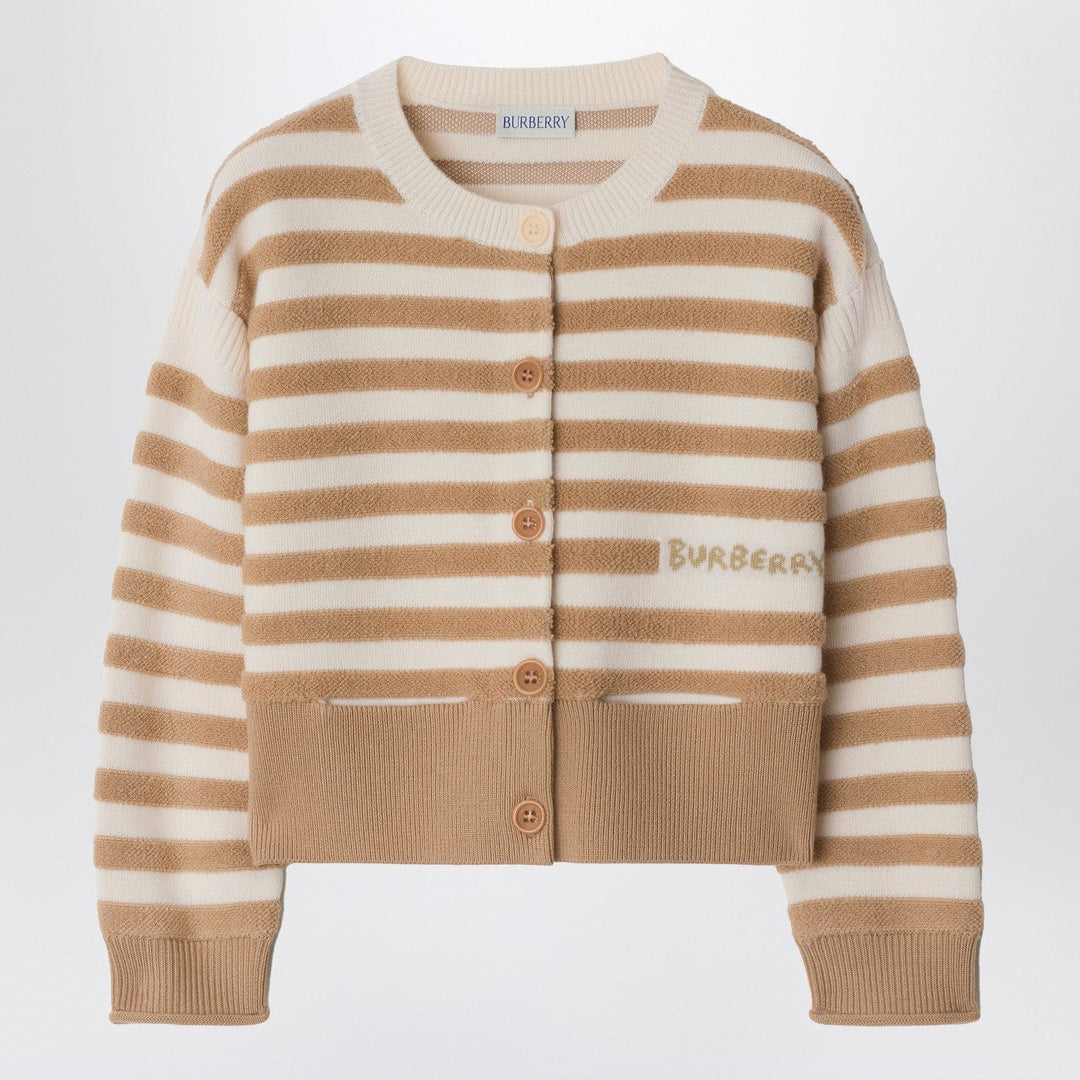 Shirts & Tops Burberry - Striped cardigan in sand color Brand