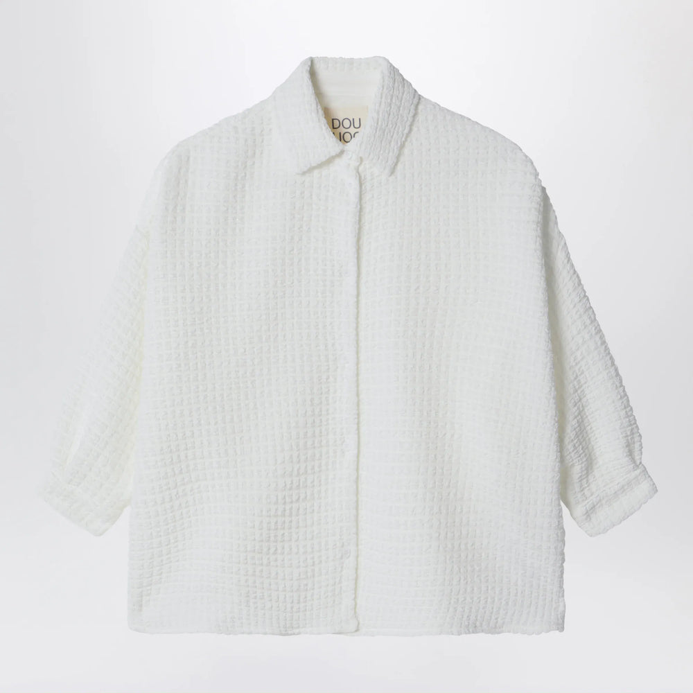 Douuod - Aneto white shirt in textured fabric Brand Shirts & Tops 8