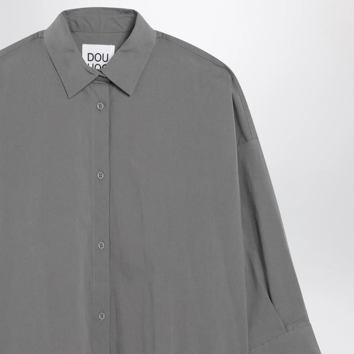 Douuod - Grey cotton-blend shirt Brand Shirts &amp; Tops