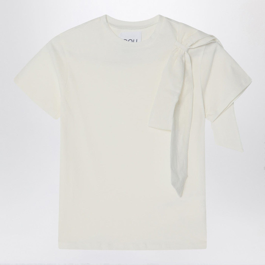 Shirts &amp; Tops 4 Douuod - Ivory t-shirt with bow Brand