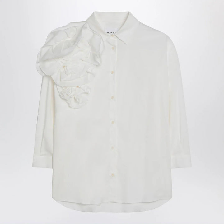 Douuod - Striped shirt lime/white in cotton Brand Shirts &amp; Tops 10Y