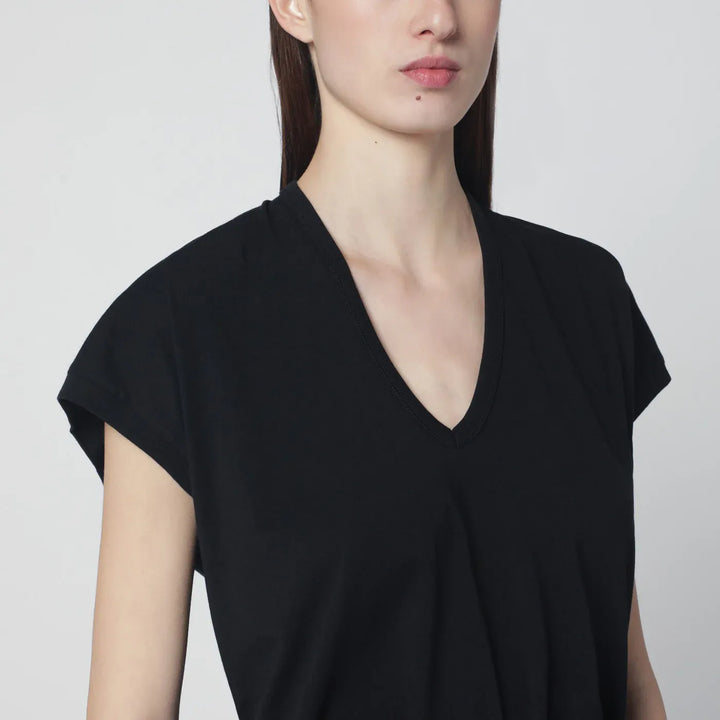 Dries Van Noten - Black V-neck T-shirt Brand Shirts &amp; Tops