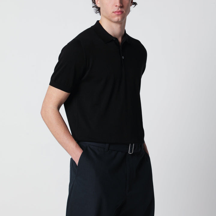 Shirts &amp; Tops Drumohr - Black polo shirt in cotton Brand