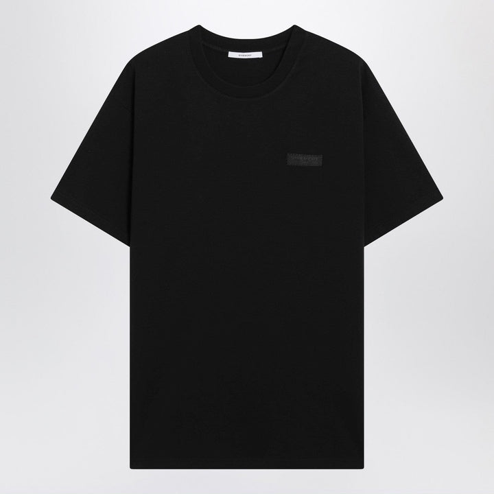 Shirts &amp; Tops Givenchy - Black cotton T-shirt with logo patch Brand