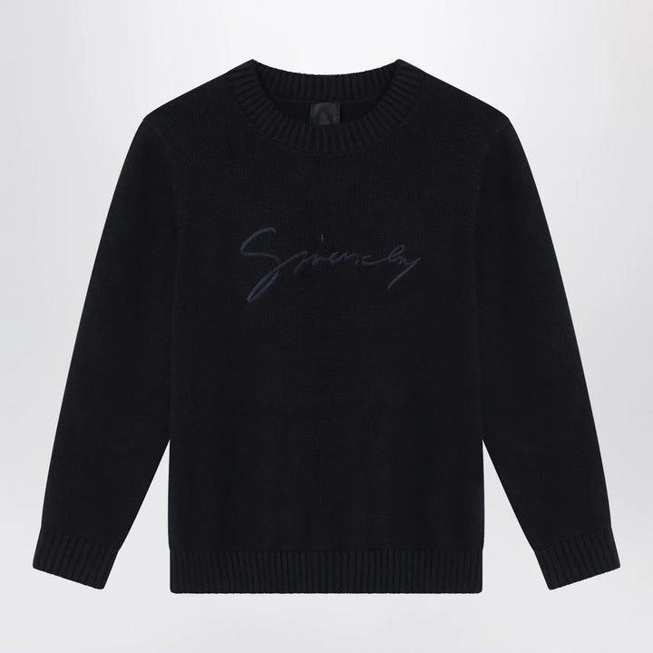 Givenchy - Blue cotton and cashmere sweater Brand Shirts &amp; Tops 10