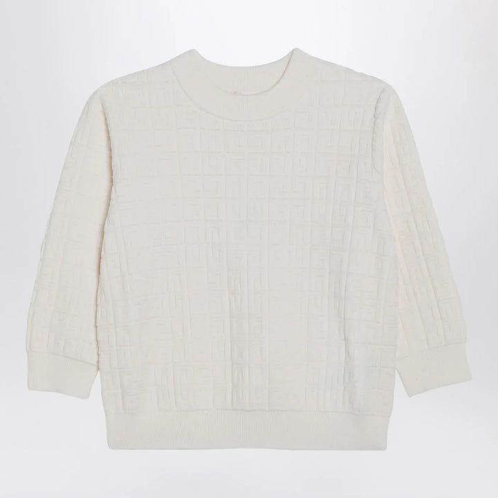 Givenchy - White jumper with 4G inlay Brand Shirts &amp; Tops 8