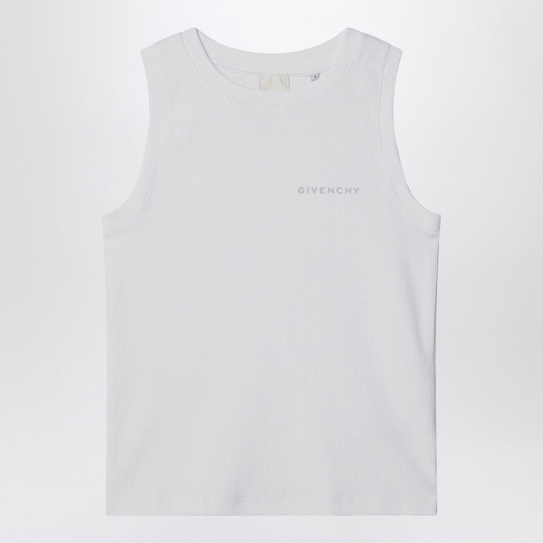 Shirts &amp; Tops 12+ Givenchy - White ribbed tank top with logo Brand