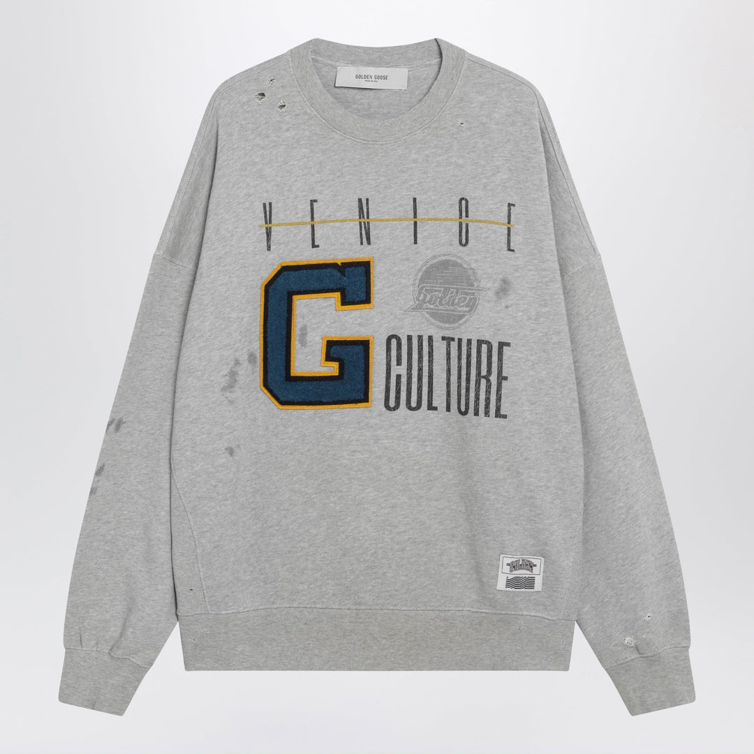 Shirts & Tops Golden Goose - Grey sweatshirt with college logo graphic Brand