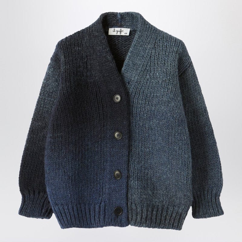 Shirts &amp; Tops Il Gufo - Blue gradient wool blend cardigan - 6 Y Brand