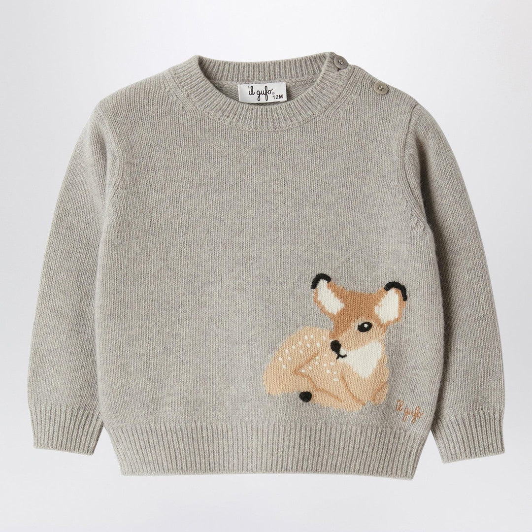 Shirts &amp; Tops 12 Il Gufo - Grey mélange wool jumper Brand