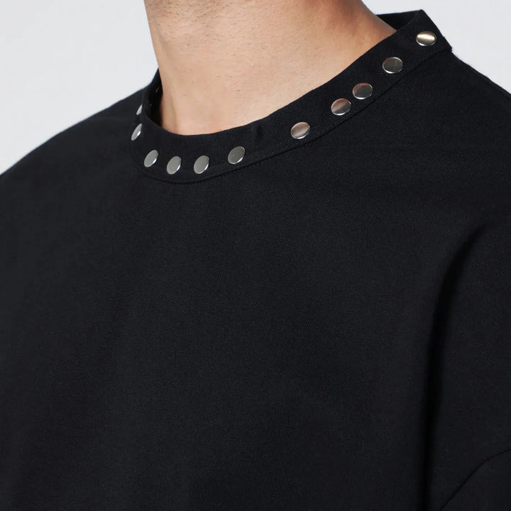 Jil Sander - Black long-sleeve T-shirt with studs Brand Shirts &amp; Tops