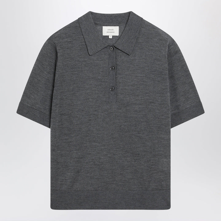 Shirts &amp; Tops L LouLou De Saison - Grey Migo Fluid Cashmere Polo Brand