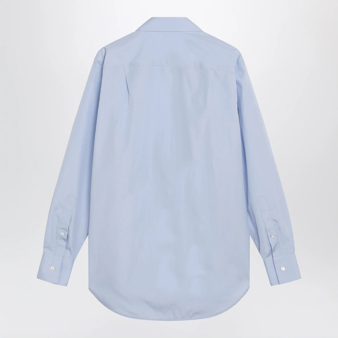Maison Margiela - Light blue blouse with folded collar Brand Shirts &amp; Tops