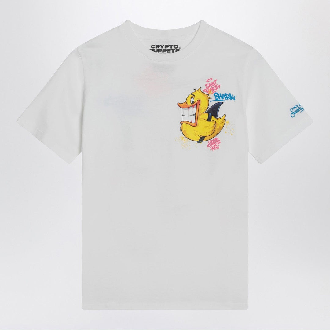 Shirts & Tops MC2 Saint Barth - White T-shirt with Crypto Duck print Brand