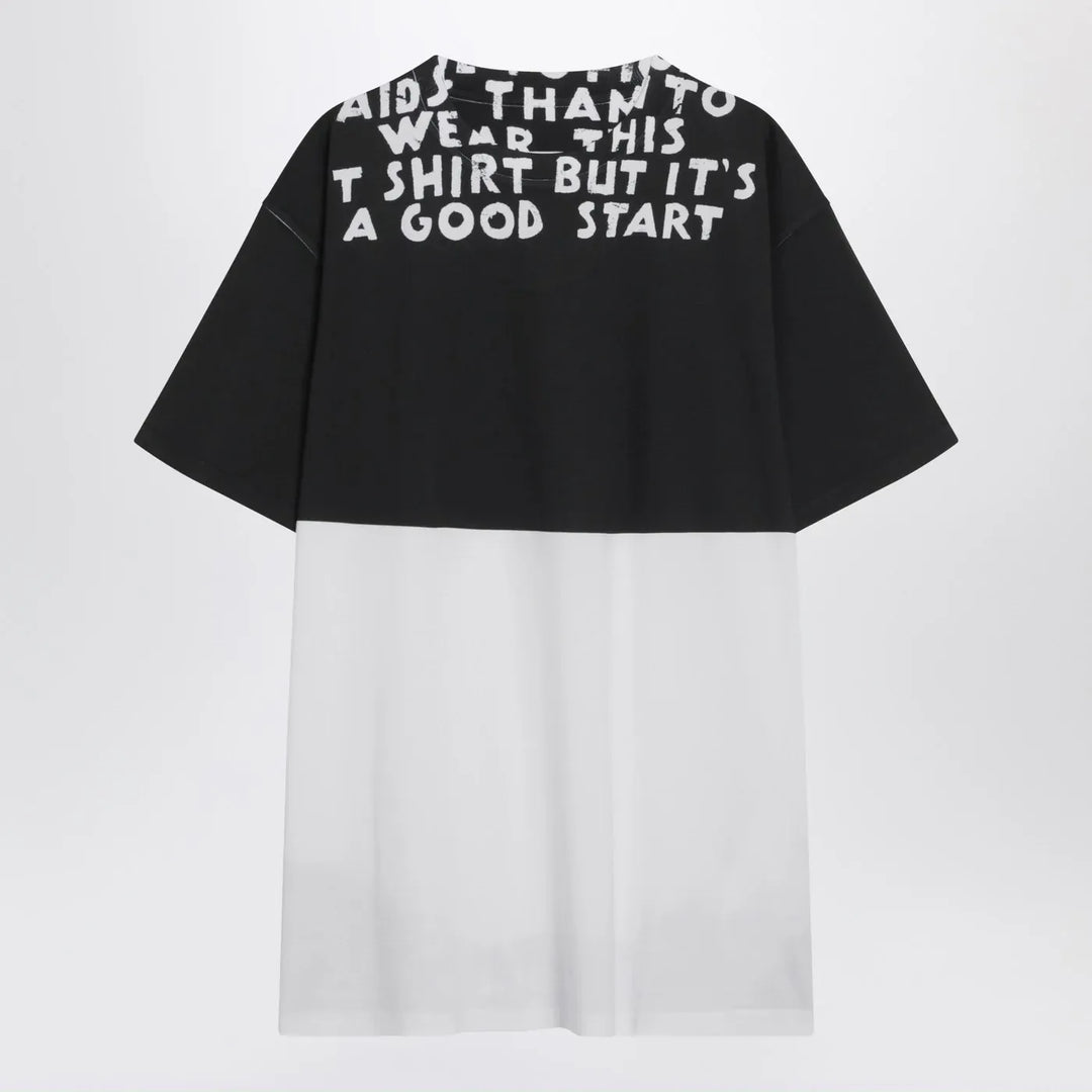 MM6 Maison Margiela - White/black cotton AIDS T-shirt Brand Shirts &amp; Tops S