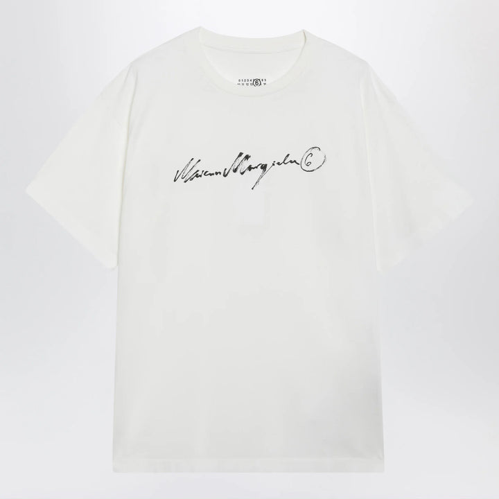 MM6 Maison Margiela - White T-shirt with logo print Brand Shirts &amp; Tops S