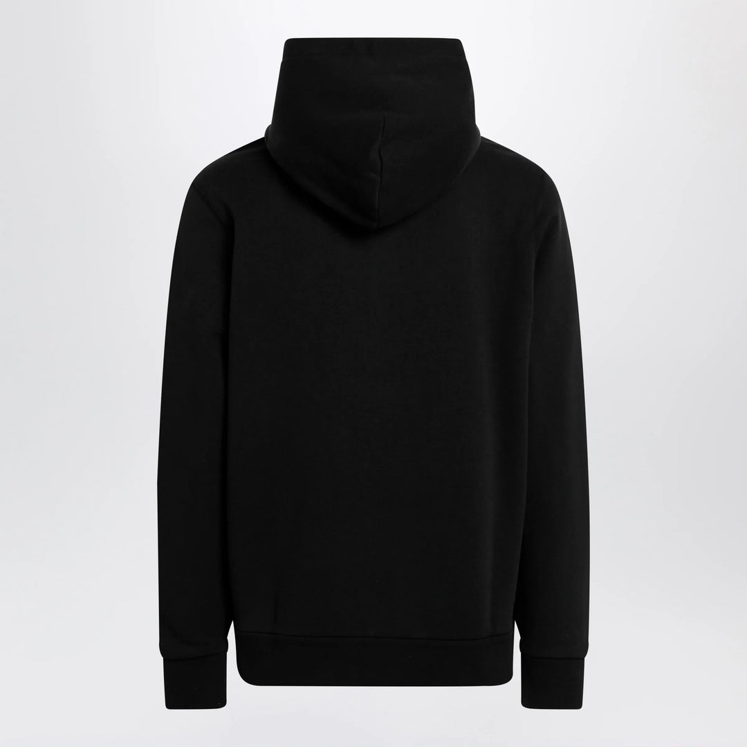 Moncler - Black cotton hoodie with logo Brand Shirts &amp; Tops