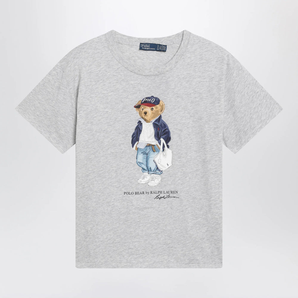 Polo Ralph Lauren - Grey Polo Bear Cotton T-Shirt Brand Shirts & Tops XS