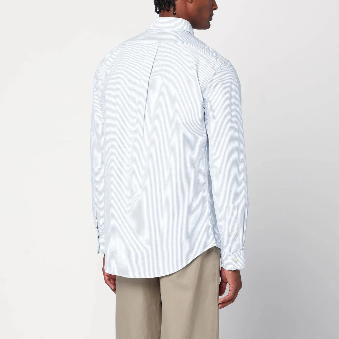Polo Ralph Lauren - Light blue/white striped Oxford shirt Custom-fit Brand Shirts &amp; Tops XL
