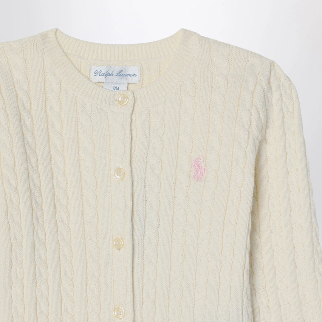 Polo Ralph Lauren - White cable knit cotton cardigan Brand Shirts &amp; Tops