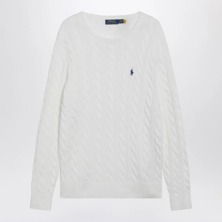 Polo Ralph Lauren - White cable-knit cotton sweater Brand Shirts &amp; Tops M