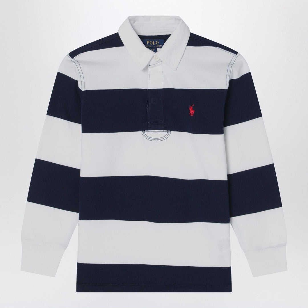 Shirts &amp; Tops 2 Polo Ralph Lauren - White/navy blue striped polo Brand