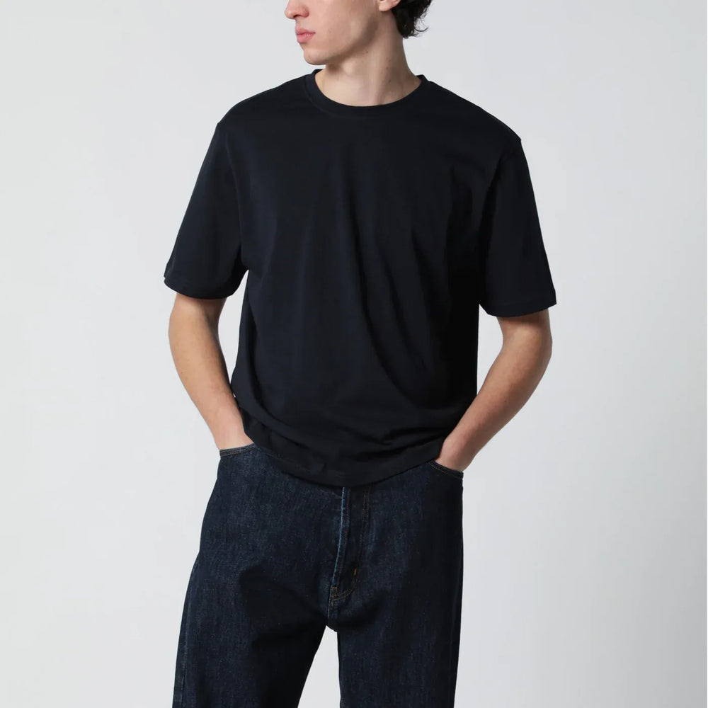 STUDIO NICHOLSON - Bric T-shirt blue regular fit Brand Shirts & Tops S