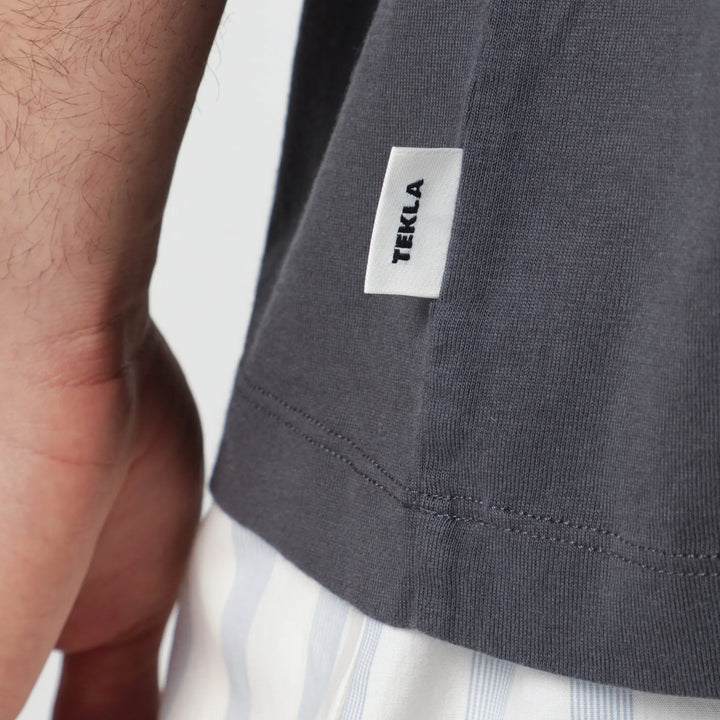 Tekla - Black washed short-sleeve T-shirt Brand Shirts &amp; Tops