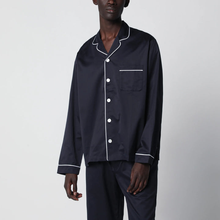 Tekla - Blue pajama shirt Brand Shirts &amp; Tops S
