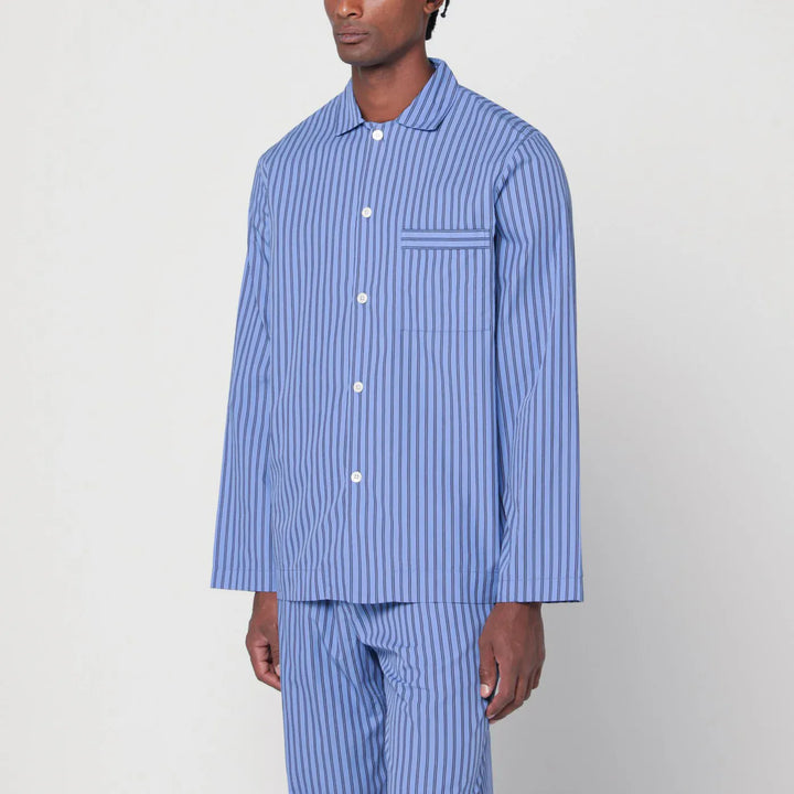 Tekla - Striped blue pyjama shirt Brand Shirts &amp; Tops S