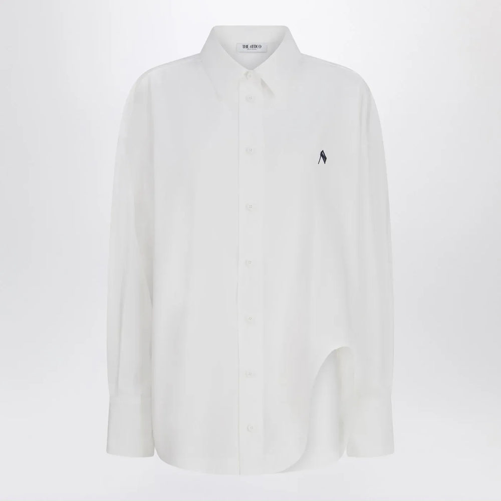 The Attico - Oversized white cotton shirt Brand Shirts & Tops 38  IT