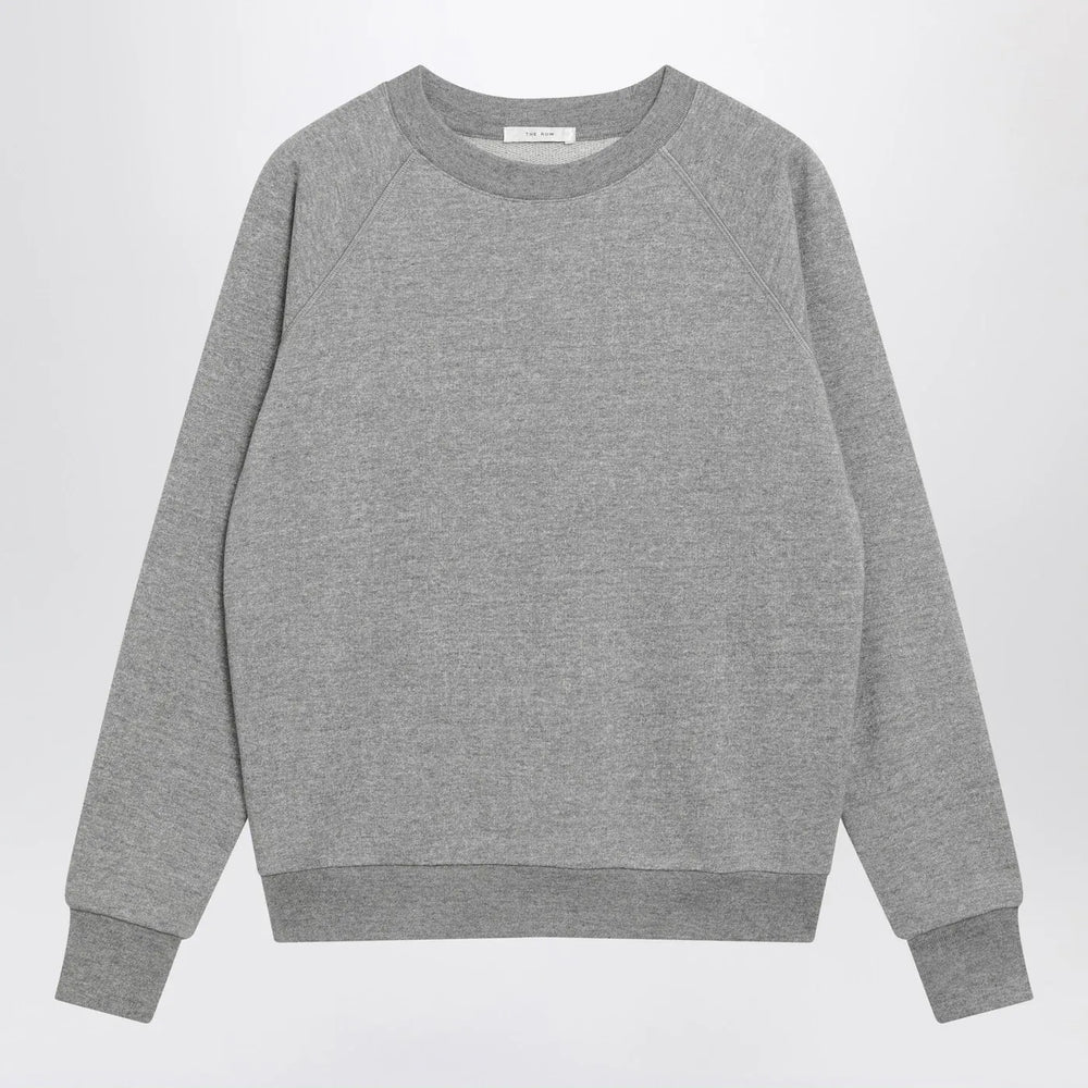 The Row - Eulalia sweatshirt in grey mélange cashmere blend Brand Shirts & Tops XS