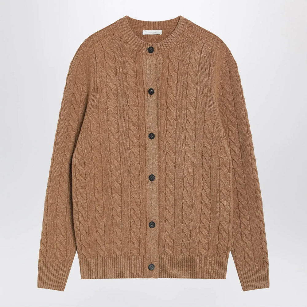 The Row - Loneke cardigan in light brown wool Brand Shirts & Tops M