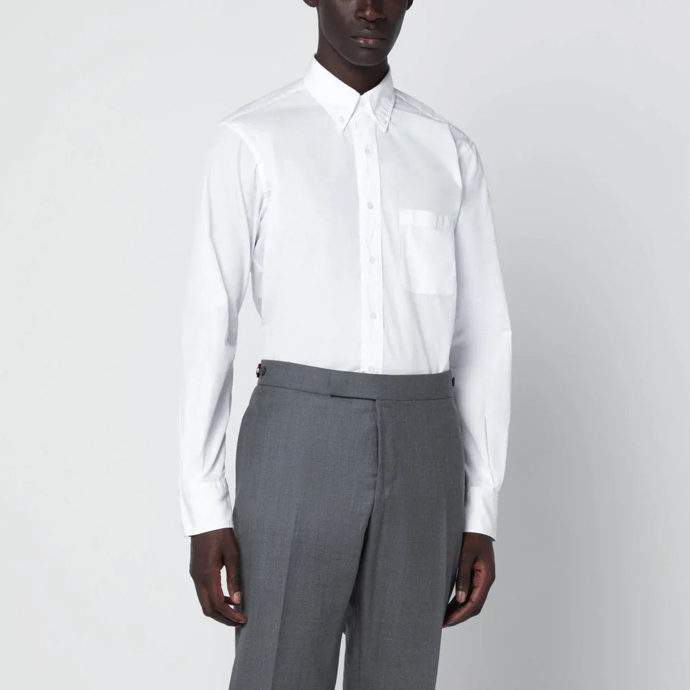 Thom Browne - White button-down cotton shirt Brand Shirts & Tops 2