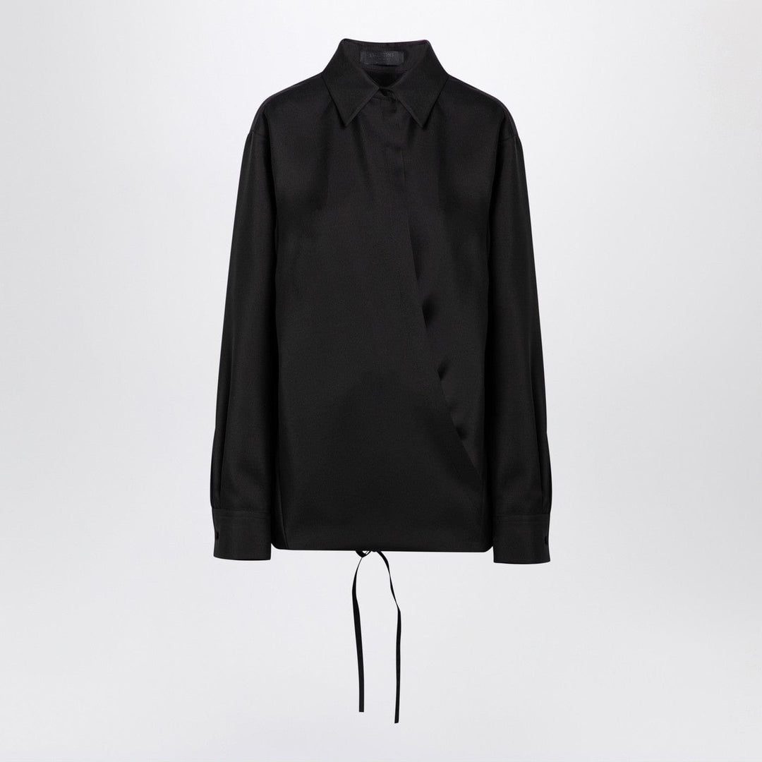 Shirts & Tops 42  IT Valentino - Black shirt with drawstring Brand