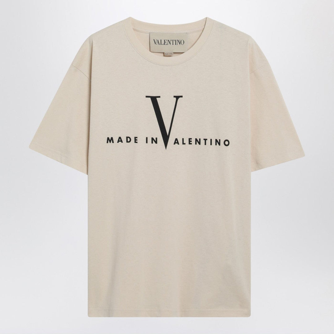 Shirts &amp; Tops Valentino - Butter-colored “Made In Valentino” T-shirt Brand