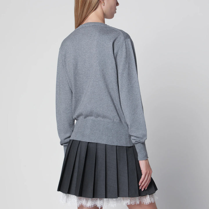 Vivienne Westwood - Bea cotton and cashmere cardigan in dark grey Brand Shirts &amp; Tops