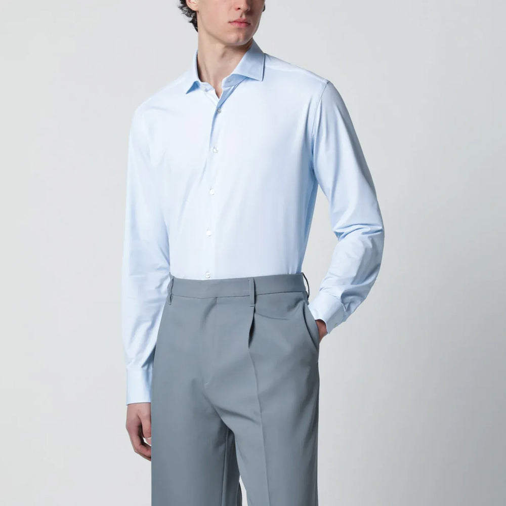 XACUS - Active Tailor Fit shirt light blue Brand Shirts & Tops 40