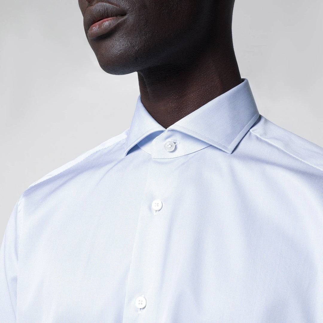 XACUS - Travel Tailor Fit light blue shirt Brand Shirts &amp; Tops