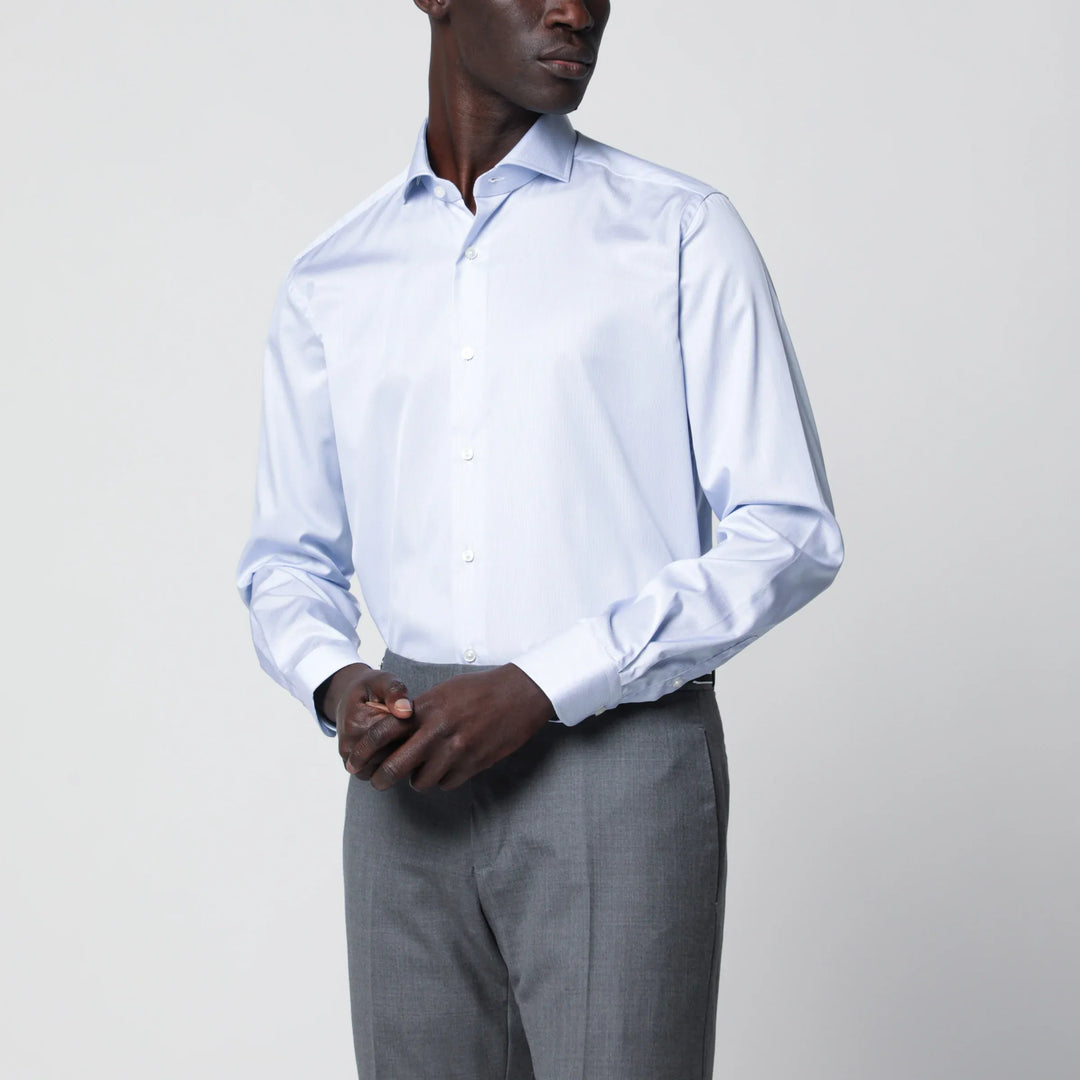 XACUS - Travel Tailor Fit light blue shirt Brand Shirts &amp; Tops 40